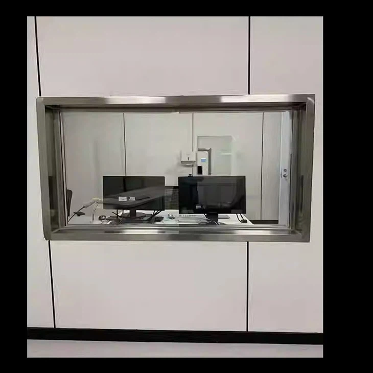 Hospital CT Room X-ray Lead Glass Window, X-ray Lead Glass Used For Radiation Protection factory