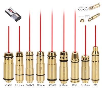 9mm .380ACP .40S&W 223Rem Laser Training Pom